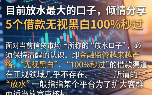 目前放水最大的口子,倾情分享5个借款无视黑白100%秒过