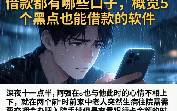 借款都有哪些口子，概览5个黑户也能借款的软件