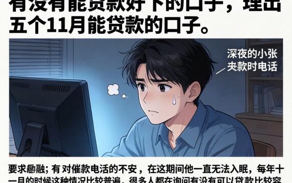 有没有能贷款好下的口子，理出五个11月能贷款的口子