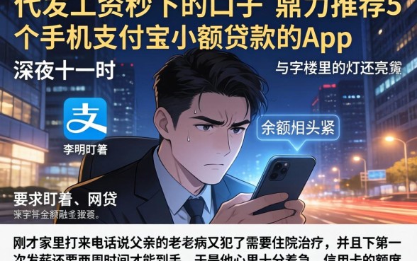 代发工资秒下的口子，鼎力推荐5个手机支付宝小额贷款的app