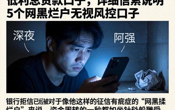 低利息的贷款口子，详尽说明5个网黑烂户无视风控口子