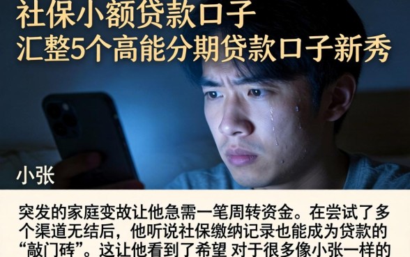 社保小额贷款的口子，汇整5个高能分期贷款口子新秀