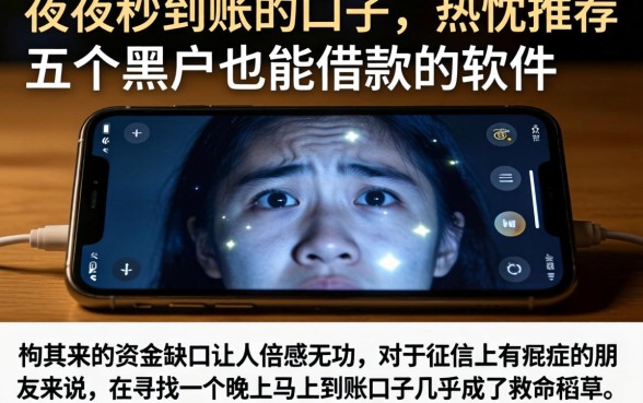 夜间秒到账的口子,热忱推荐五个黑户也能借款的软件