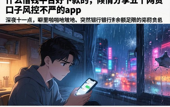 什么借钱平台好下款的，倾情分享五个网贷口子风控不严的app