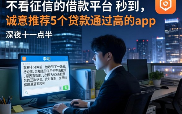 不看征信的借款平台 秒到,诚意推荐5个贷款通过高的app