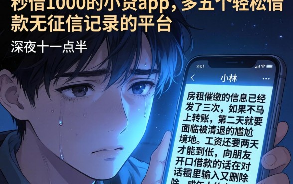 秒借1000的小贷app,条列五个轻松借款无征信记录的平台