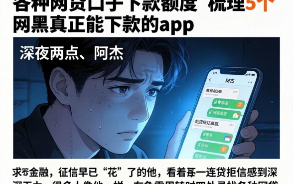 各种网贷口子下款额度，梳理5个网黑真正能下款的app