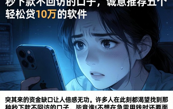 秒下款不回访的口子，诚意推荐五个轻松贷10万的软件
