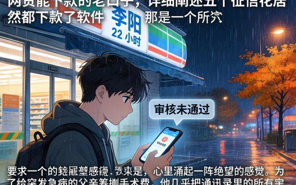 网贷能下款的老口子，详细阐述五个征信花居然都下款了的软件