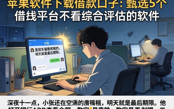 苹果软件下载借款口子，甄选5个借钱平台不看综合评估的软件