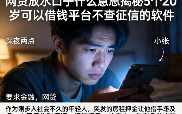网贷放水口子什么意思,揭秘5个20岁可以借钱平台不查征信的软件
