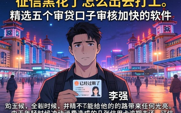 征信黑花了怎么出去打工，精选五个审贷口子审核加快的软件