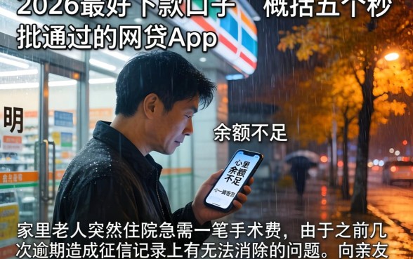 2026最好下款的口子,概括五个秒批通过的网贷app