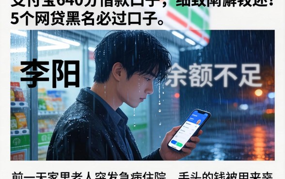 支付宝640分借款口子，细致阐述5个网贷黑户必过口子