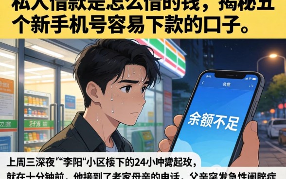 私人借款是怎么借的钱，揭秘五个新手机号容易下款的口子