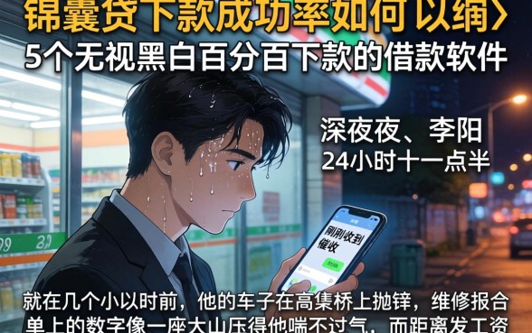 锦囊贷下款成功率如何,归纳5个无视黑白百分百下款的借款软件