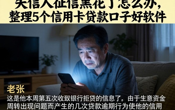 失信人征信黑花了怎么办，整理5个信用卡贷款口子好软件