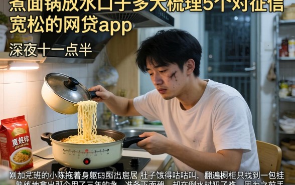 煮面锅放水的口子多大，梳理5个对征信宽松的网贷app