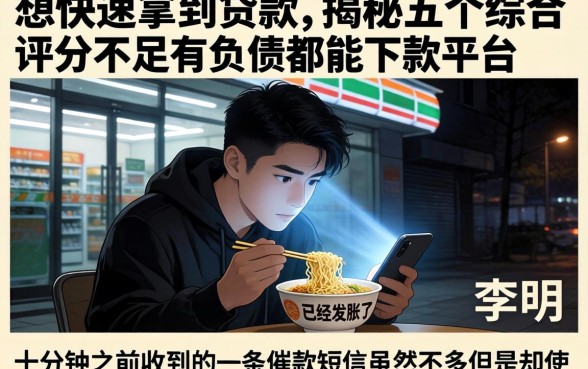 想快速拿到贷款,揭秘五个综合评分不足有负债都能下款平台