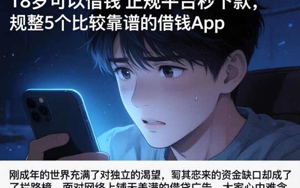 18岁可以借钱的正规平台秒下款,规整5个比较靠谱的借钱app