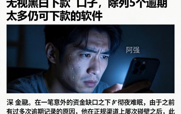 无视黑白下款的口子，陈列5个逾期太多仍可下款的软件