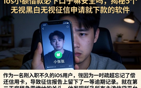 ios小额借款必下口子嘛安全吗，揭秘5个无视黑白无视征信申请就下款的软件