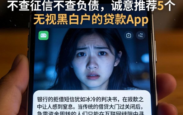 不查征信不查负债，诚意推荐5个无视黑白户的贷款app
