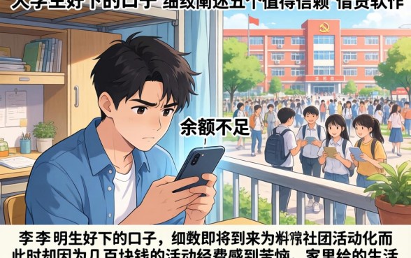 大学生好下的口子，细致阐述五个值得信赖的借贷软件
