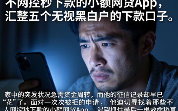 不风控秒下款的小额网贷app，汇整五个无视黑白户的下款口子