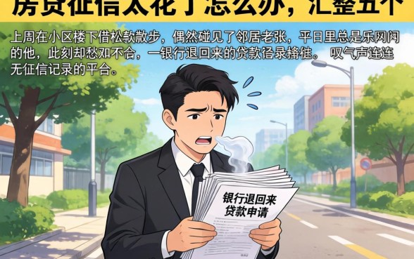 房贷征信太花了怎么办，汇整五个轻松借款无征信记录的平台
