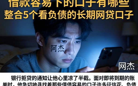借款容易下的口子有哪些，整合5个不看负债的长期网贷口子