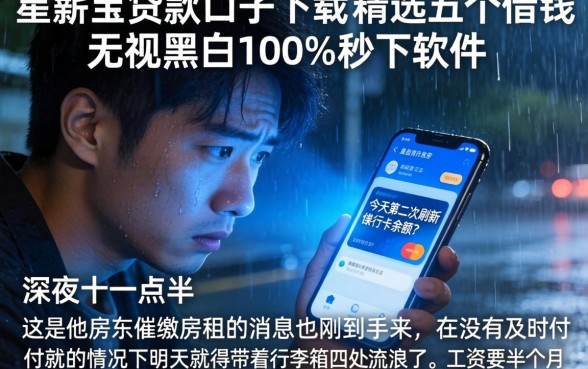 星薪宝贷款口子下载,精选五个借钱无视黑白100%秒下软件