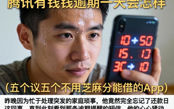 腾讯有钱花逾期一天会怎样，细致阐述五个不用芝麻分能借的app