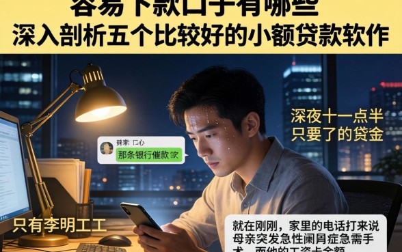 容易下款的口子有哪些，深入剖析五个比较好的小额贷款软件