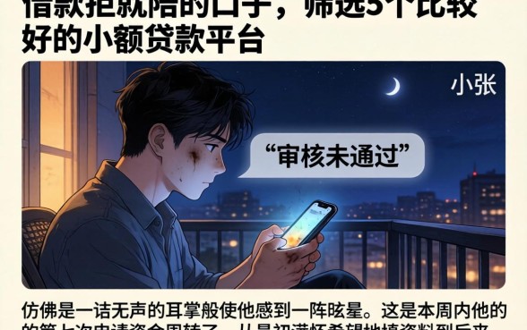 借款拒就陪的口子，筛选5个比较好的小额贷款平台