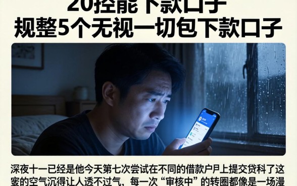 201控能下款的口子，规整5个无视一切包下款口子