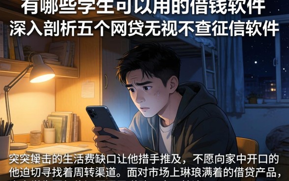 有哪些学生可以用的借钱软件，深入剖析五个网贷无视不查征信软件