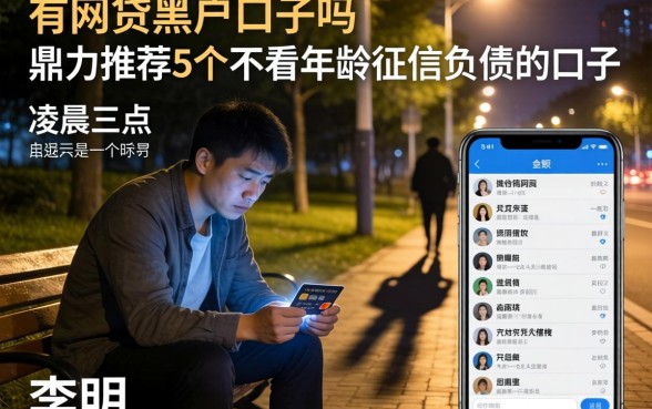 有网贷黑户的口子吗，鼎力推荐5个不看年龄征信负债的口子