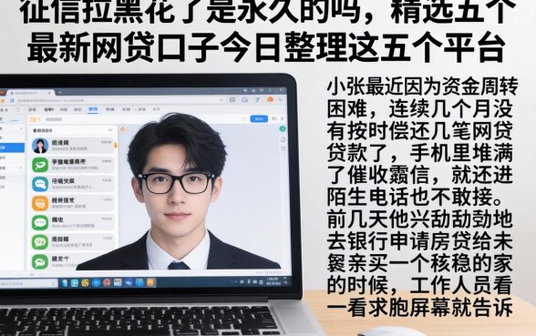 征信拉黑花了是永久的吗，精选五个最新网贷口子今日整理这五个平台