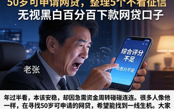 50岁可申请的网贷，整理5个不看征信无视黑白百分百下款网贷口子