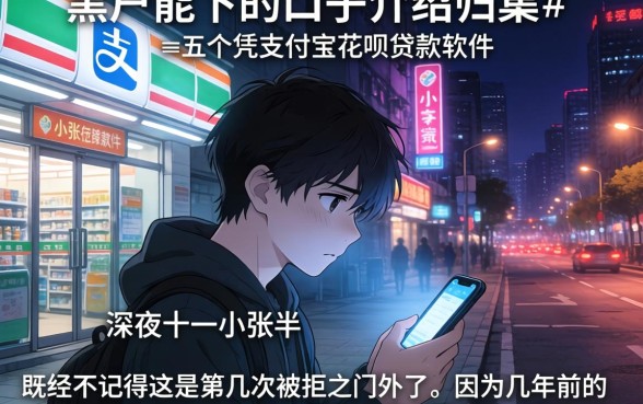黑户能下的口子介绍，归集五个凭支付宝花呗贷款的软件