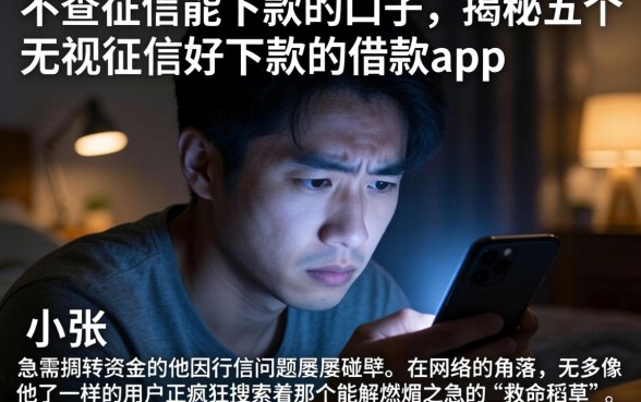 不查征信能下款的口子，揭秘五个无视征信好下款的借款app