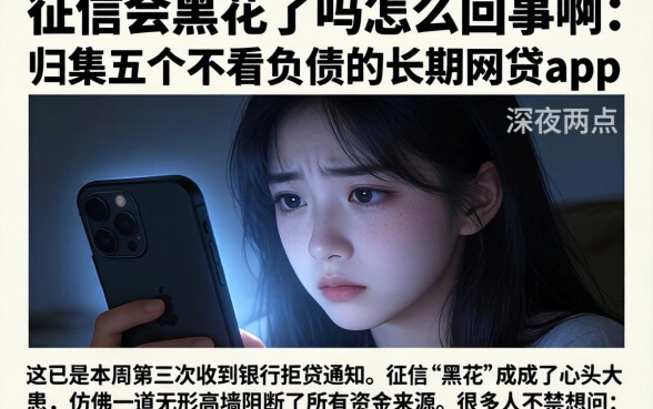 征信会黑花了吗怎么回事啊，归集五个不看负债的长期网贷app