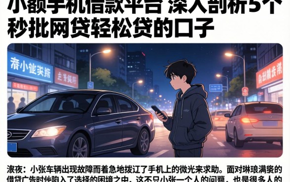 小额手机借款平台，深入剖析5个秒批网贷轻松贷的口子
