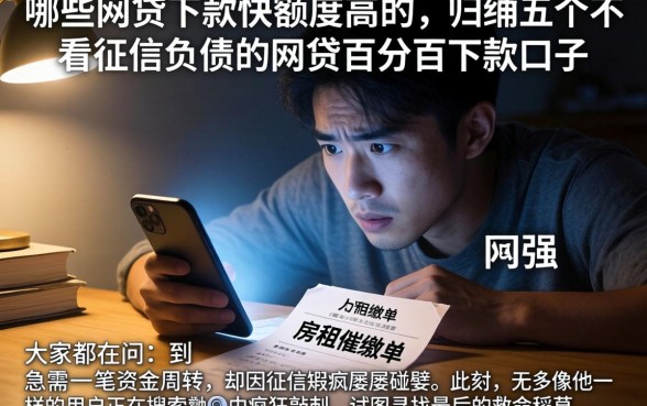 哪些网贷下款快额度高的，归纳五个不看征信负债的网贷百分百下款口子
