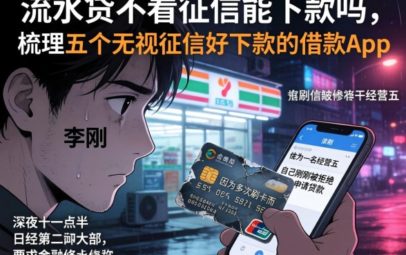 流水贷不看征信能下款吗，梳理五个无视征信好下款的借款app