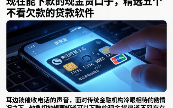 现在能下款的现金贷口子，精选五个不看欠款的贷款软件