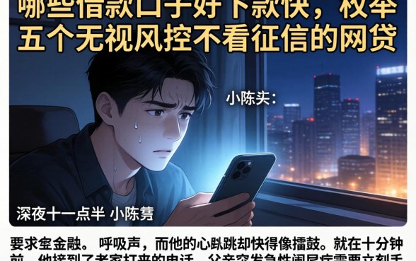 哪些借款口子好下款快，枚举五个无视风控不看征信的网贷
