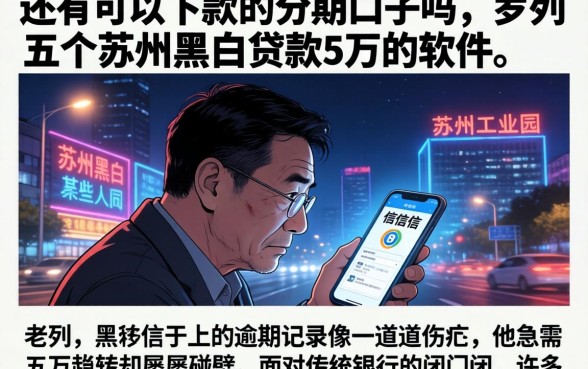 还有可以下款的分期口子吗，罗列五个苏州黑户贷款5万的软件