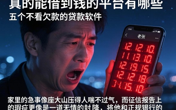 真的能借到钱的平台有哪些，详尽说明五个不看欠款的贷款软件
